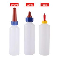 Mamadeira Veterinária Alimentador de bezerro Mamilo de silicone Recipiente de alimentação de cordeiro espessado Suprimentos para animais de fazenda 400 500ml de capacidade - Image 1