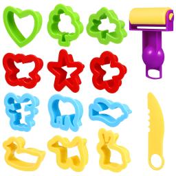 1 conjunto de ferramentas de modelagem de argila ferramenta de massa de argila diy rolos de massa molde brinquedo pré-escolar jogar argila para criança criança brinquedo de argila acessório - Image 1