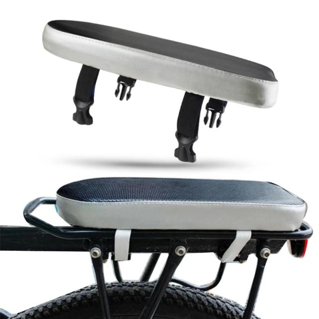 Almofada Confortável para Assento Traseiro de Bicicleta com Esponja Aumentada