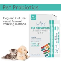 10 bags/box probióticos de saúde gastrointestinal para gatos, cães pet suplementos nutricionais diarréia, vômito, melhorar o apetite - Image 2