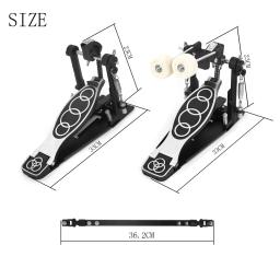 Dupla liga de alumínio Pedal Pedal Cadeia, Pedal, Peças de instrumento de percussão, Placa portátil, bateria eletrônica - Image 3