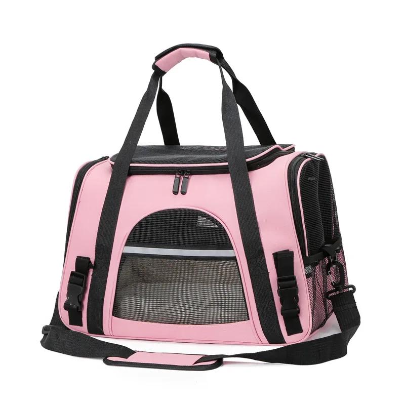 Novo saco de transporte para cães mochila lateral macia gato portadores de animais de estimação sacos de viagem para cães transporte aprovado pela companhia aérea para cães pequenos gatos de saída - Image 1