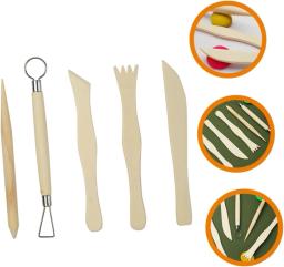 Ferramenta de argila para cerâmica e arte cerâmica, argila do polímero, argilas, esculpindo, esculpindo ferramentas artesanais para modelagem de pincéis, DIY, frio, 19 peças - Image 3