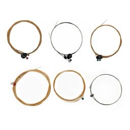 6 pçs/set peças de cordas de guitarra acústica tamanho completo 09-45 10-50 11-52 12-54 13-56 para instrumentos musicais guitarras peças de cordas - Image 4