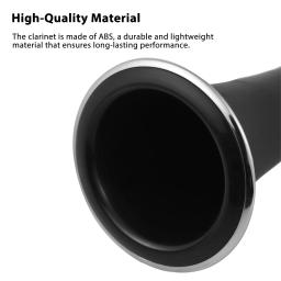 Bb-Binocular ABS Clarinete Set, Clarinete Profissional, Ebonite Instrumento de Sopros, 10 palhetas Chave de fenda, Bracket Handbag - Image 4