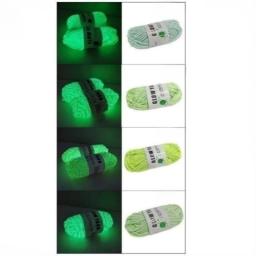 Lã tecida luminosa para tricô e crochê, Corda de renda Dual Color, Fio de tricô torcido, mão brilhante, DIY, 3mm, 50g - Image 4