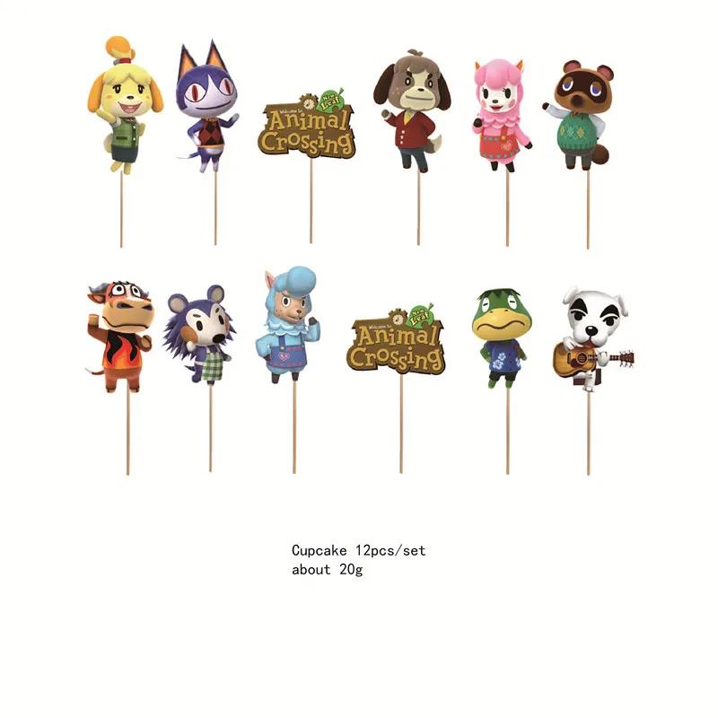 Descartável Disney Animal Crossing Party Supplies, Tema Presente, Copos, Guardanapos, Pull Flag, Bolo Set, Presentes - Image 1