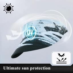 Men's Absorbent Breathable Headband Sports, Outdoor Running Hat, Caminhada, Tênis, Golf, Praia, Proteção solar, Visor Caps, Vazio Top, Verão - Image 3