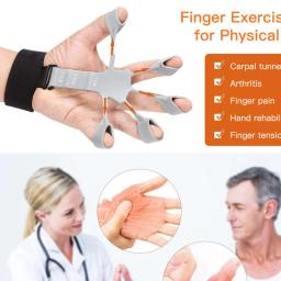 Silicone Pulso Força Exercício Finger Trainer, Mão Grip Expansor, Esporte Fitness Reabilitação Workout Gripper - Image 3