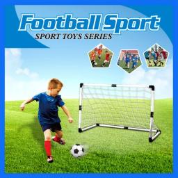 Objetivo de futebol dobrável com bomba e bola para crianças, Portão portátil do futebol, Treinamento de futebol ao ar livre, Brinquedo esportivo - Image 1