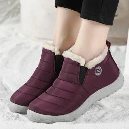 Botas masculinas de neve ao ar livre sapatos masculinos plus size botas de inverno sapatos de pelúcia botas masculinas à prova dwaterproof água calçados masculinos sapatos de trabalho - Image 4