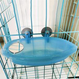 Pequeno Pássaro Banheira com Espelho, Papagaio Pet, Peônia, Vários Pássaro Suprimentos de Banho, Bird Birdbath Acessórios, 1 Pc - Image 3