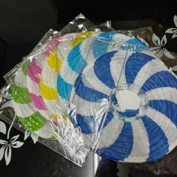 Lanterna de Papel Dobrável, Forma de Balão de Ar Quente, Adequado para Cerimônia e Favor de Festa, Rosa, Azul, Crianças, Batismo, Aniversário, Decoração do Casamento, 30cm - Image 6