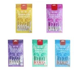 Petiscos Líquidos e Comida Húmida Cat, Tiras de Gato, Fórmula de Pudim Atum e Camarão, Sabor Misto, Petiscos Pet, 70g por Saco x 5 - Image 1
