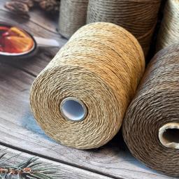 Papel De Palha De Fio De Raffia Fibra De Linho Natural Para Crochet Artesanato Material De Tricô De Mão Chapéu De Verão Bolsa Cesta Cobertor - Image 4