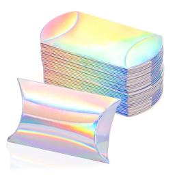 Caixa De Embalagem De Lenço De Seda Pequena Caixa, Dobrável De Papel, Caixa De Presente De Doces Travesseiro, Feriado De Casamento, Natal, DIY - Image 1