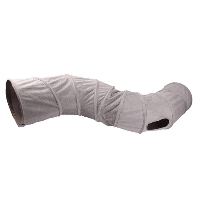 Tenda Interativa em Túnel S-Shape para Brinquedos de Gato, Coelho e Cão - Dobrável e Divertida