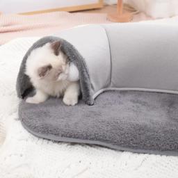 Brinquedo interativo do jogo para o animal de estimação, túnel do gato, cama dupla do uso, furões, coelho, túneis internos, casa do gatinho, treinamento, elipses, ninho - Image 3