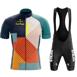 Strnvn-conjunto de roupas de ciclismo masculino, camisa de manga curta, respirável, mtb, verão, 2019 - Image 1