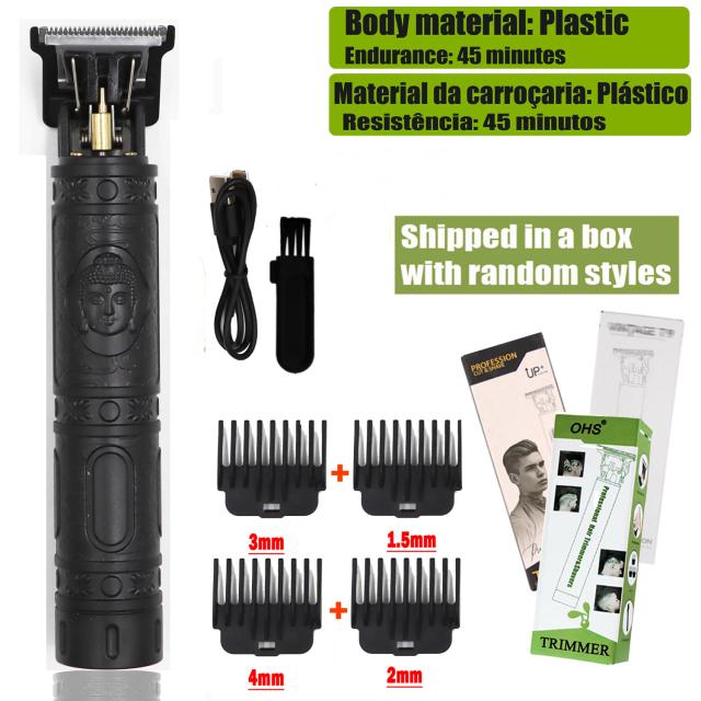 Tondeuse dragão vintage t9 sem fio profissional máquina de cortar cabelo aparadores elétricos para homens máquina de cortar cabelo barbeador