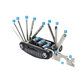 16 em 1 ferramentas para reparo de bicicletas e motocicletas chave de fenda dobrável multiuso - Image 6