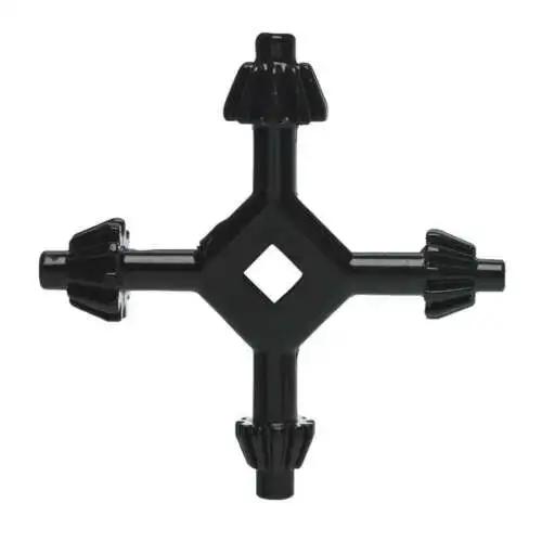Chave de Mandril de Broca 4 em 1 Aço Carbono Preto 3/8"