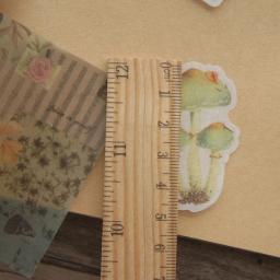 Adesivo de papel para desenhos flores e borboletas, conjunto de 27 peças faça você mesmo como artesanato criativo, fundo de papel, scrapbooking - Image 2