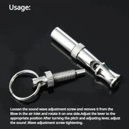 Dog Training Whistle Stop Barking Dispositivo, ultra-sônica flauta, silencioso, ferramenta de controle, Puppy Train Keychain, Pet fornecimentos - Image 2