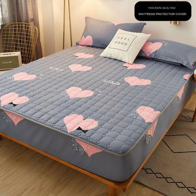 Capa Protetora Acolchoada WOSTAR para Colchão King Size - Estilo Ajustável para Cama de Casal com Luxo e Conforto