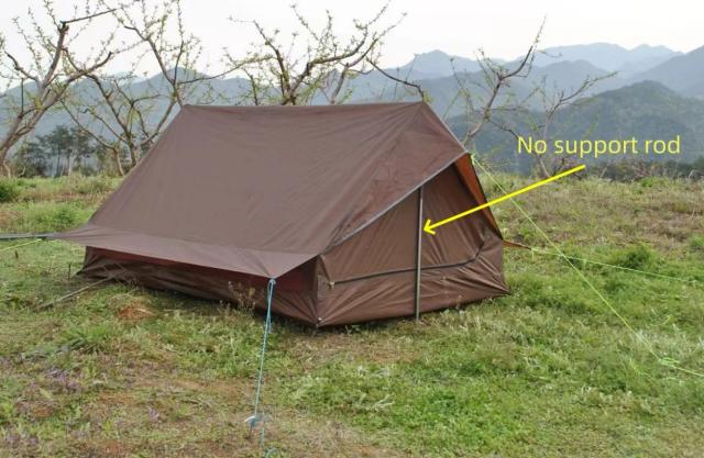 Barraca portátil ultraleve tipo A para 2-3 pessoas, ideal para acampamentos