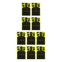 Papel alvos para tiro Prática Range, Alvos Silhueta Alta Visibilidade, 10PCs - Image 5