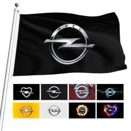 A decoração da bandeira de corrida do carro de OPEL, poliéster, pode ser personalizada, exterior, casa, 90x150cm, 3x5ft - Image 1