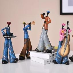 Instrumento Musical Resina Figura Ornamentos, Figurinhas para Decoração de Casa, Sala Acessórios - Image 1
