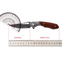DRACHENADER Vg10 Damasco Canivete para Homens, Faca Dobrável de Autodefesa, Multiferramenta Edc, Facas de Acampamento ao Ar Livre com Bainha - Image 6