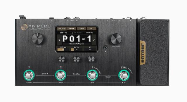 Amplificador Hotone Ampero MP-100: Modelador de Efeitos com Tela Táctil Colorida de 4 Polegadas para uma Experiência Realista de Jogo