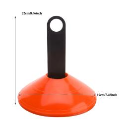 Flat Cones Marcador Disco Para Futebol, Velocidade De Agilidade, Marcadores De Treinamento, Portátil, Indeformável, Esportes, Equipamento De Treinamento, 10PCs - Image 2