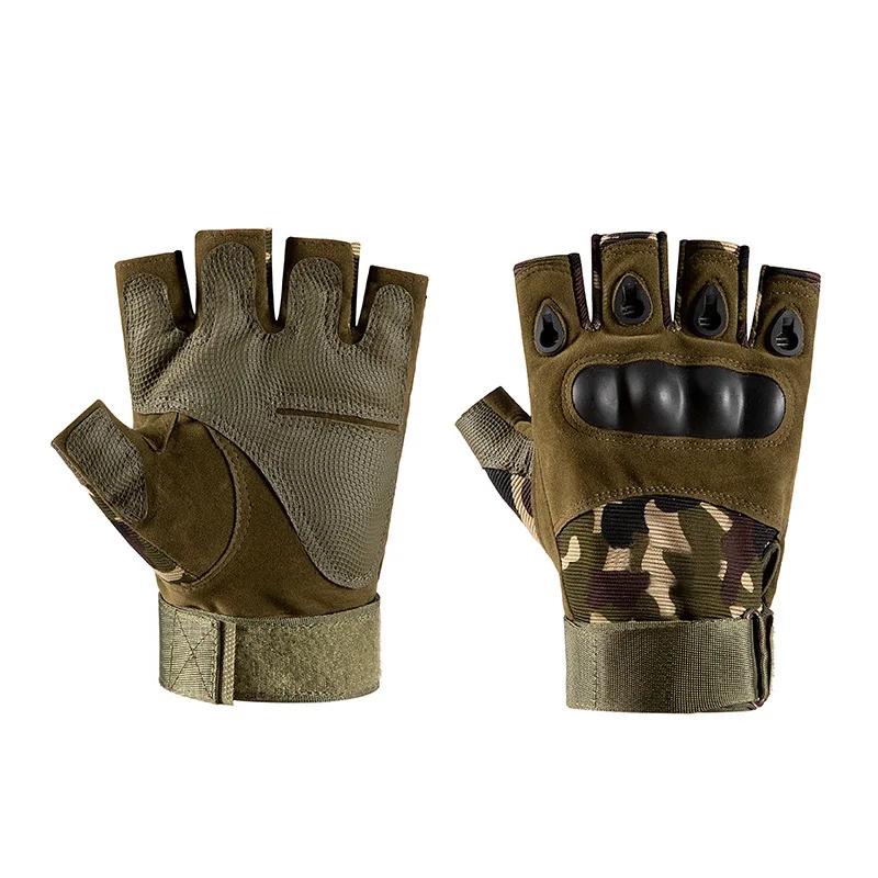 Luvas de meio dedo táticas ao ar livre para homens, equipamento protetor, paintball, airsoft, tiro, combate, antiderrapante, bicicleta, acampamento, caça - Image 1