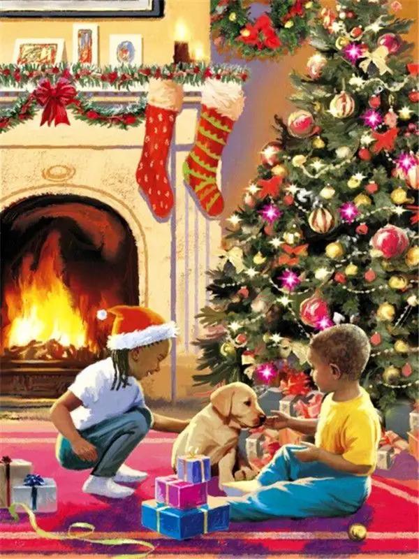GATYZTORY-Kit Pintura a Óleo para Adultos e Crianças, Canvas Picture, Pintura à Mão, DIY Set, Presente de Natal, Handmade, Por Números - Image 1