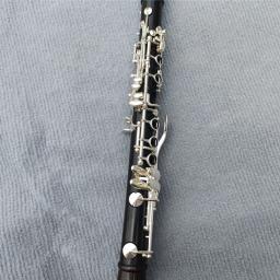 Profissional clarinete do ébano, prateado, tom E, granadilha, madeira maciça - Image 6