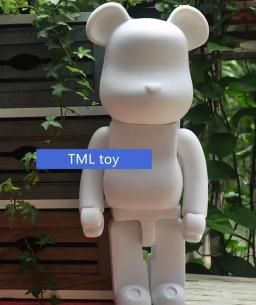 Urso preto e branco Figures Toy para colecionadores, Artesanato grande, Modelo de coleção de moda, Trabalho de arte, Decoração, 1000%, 70cm - Image 3
