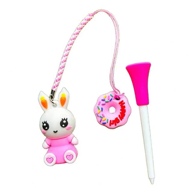 Cabide de Golfe Coelho dos Desenhos Animados Anti-Perda com 83mm T's
