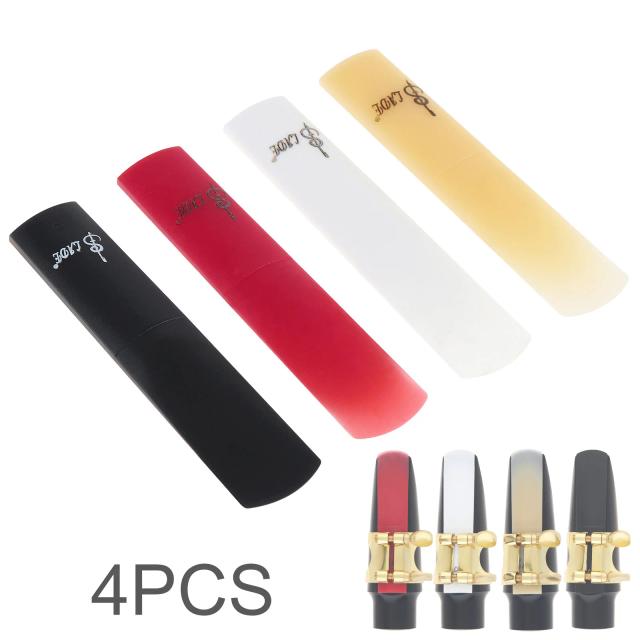 Conjunto de 4 Palhetas de Resina para Saxofone e Clarinete - Acessórios Profissionais para Instrumentos de Sopro
