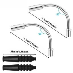 Conjunto de tubo guia de cabo de macarrão de freio V de bicicleta, com 4 peças de tubo guia de cabo de freio de bicicleta e 4 peças de botas de borracha, tubo de curvatura de freio de bicicleta - Image 5
