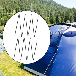 Fibra de vidro tenda pólos substituição, leve vara para tendas de pesca, pré montado, fácil de instalar, preto - Image 1
