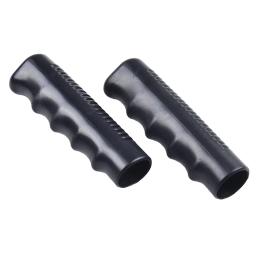 Alças de borracha antiderrapantes para substituição de carrinho de mão, tubos redondos, tampa preta do punho do PVC, peça industrial da ferramenta, 2pcs - Image 5