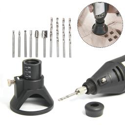 Kit de ferramentas de escultura em madeira Fresa, Anexo Guia, Broca Torção, Localizador Dedicado, Ferramenta de Carpintaria para Dremel - Image 1