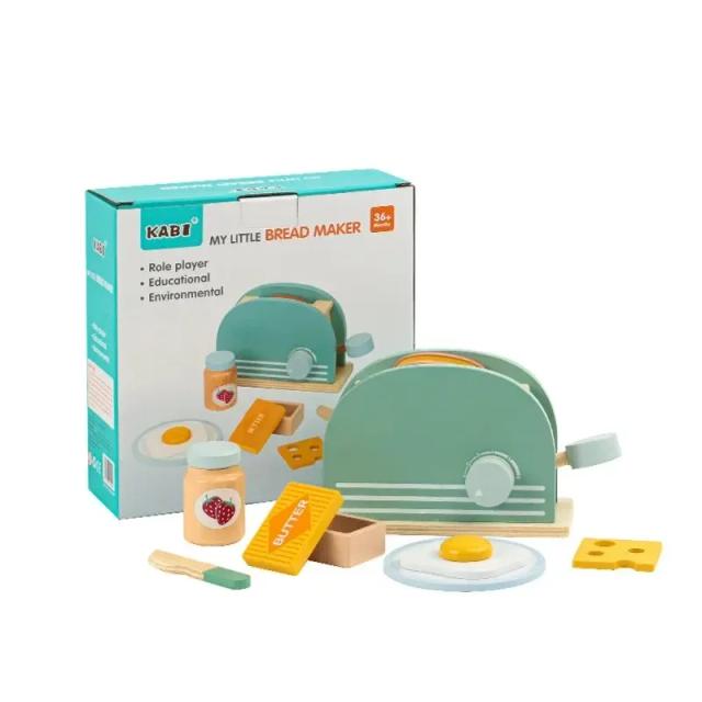 Brinquedo Torradeira Infantil Kit Cozinha Café da Manhã Educativo