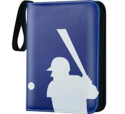 4-pocket baseball card Binder, 400 álbum de bolso dupla face para cartões de jogo de esportes, armazenamento coleção única - Image 1