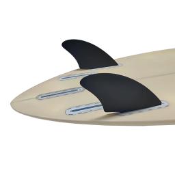UPSURF-Plastic Keel Surf Fins, Prancha de Surf, Twin Quilhas Tabs Simples, Nylon Short Board Fins, Acessórios de Surf, 2Pcs Set - Image 5
