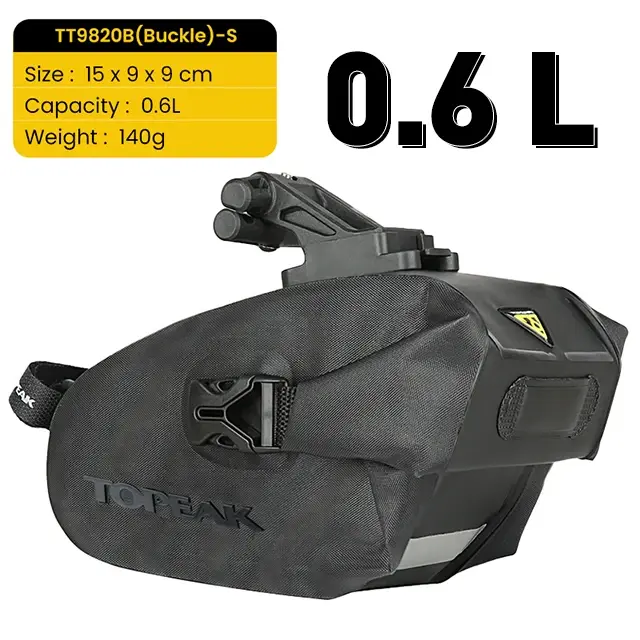 Saco Traseiro Impermeável TOPEAK para Bicicleta com Suporte e Liberação Rápida - Ideal para MTB e Road Bike